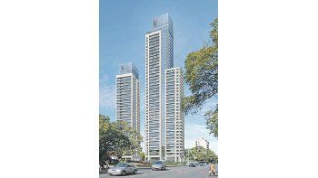 La maquetadel edificio LeParc FigueroaAlcortaanticipa otrosde losemprendimientosdelujo. Esteproyecto estáen el inicio desu construcción.