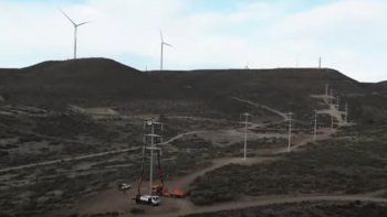 ypf inauguro la nueva linea de alta tension entre pico truncado y caleta olivia