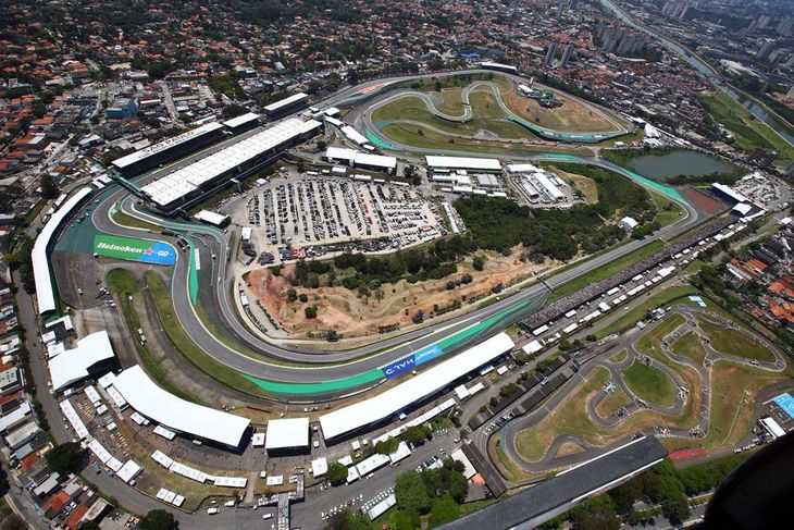 El circuito de Brasil, en Interlagos. 