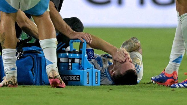 Messi se lesionó el tobillo en la final de la Copa América.