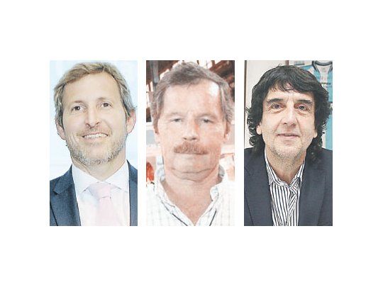 Rogelio Frigerio (n), Juan Carr y Carlos Melconian