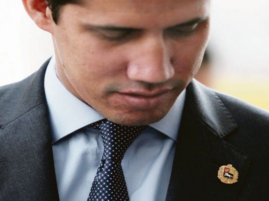 en la mira. El líder opositor venezolano Juan Guaidó corre peligro de arresto, como varios de los más prominentes dirigentes del antichavismo.