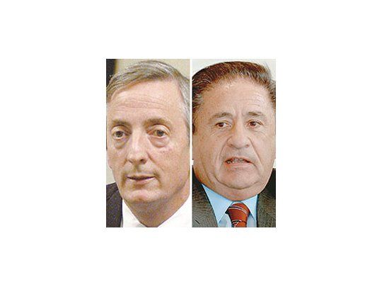 Néstor Kirchner y Eduardo Duhalde