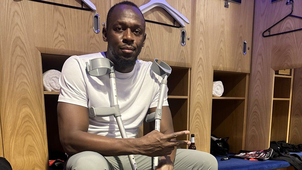 Usain Bolt suffered a serious injury playing football at Soccer Aid