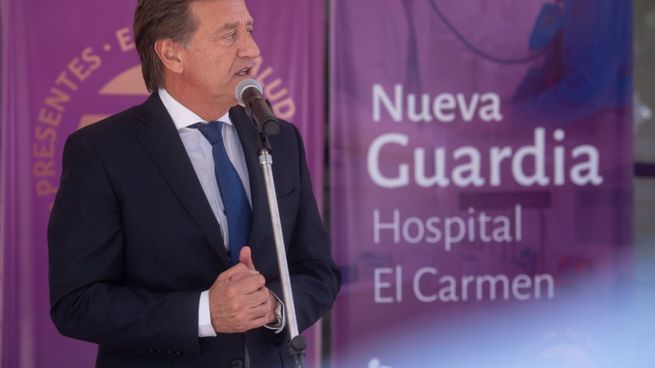 El gobernador de Mendoza, Rodolfo Suarez.