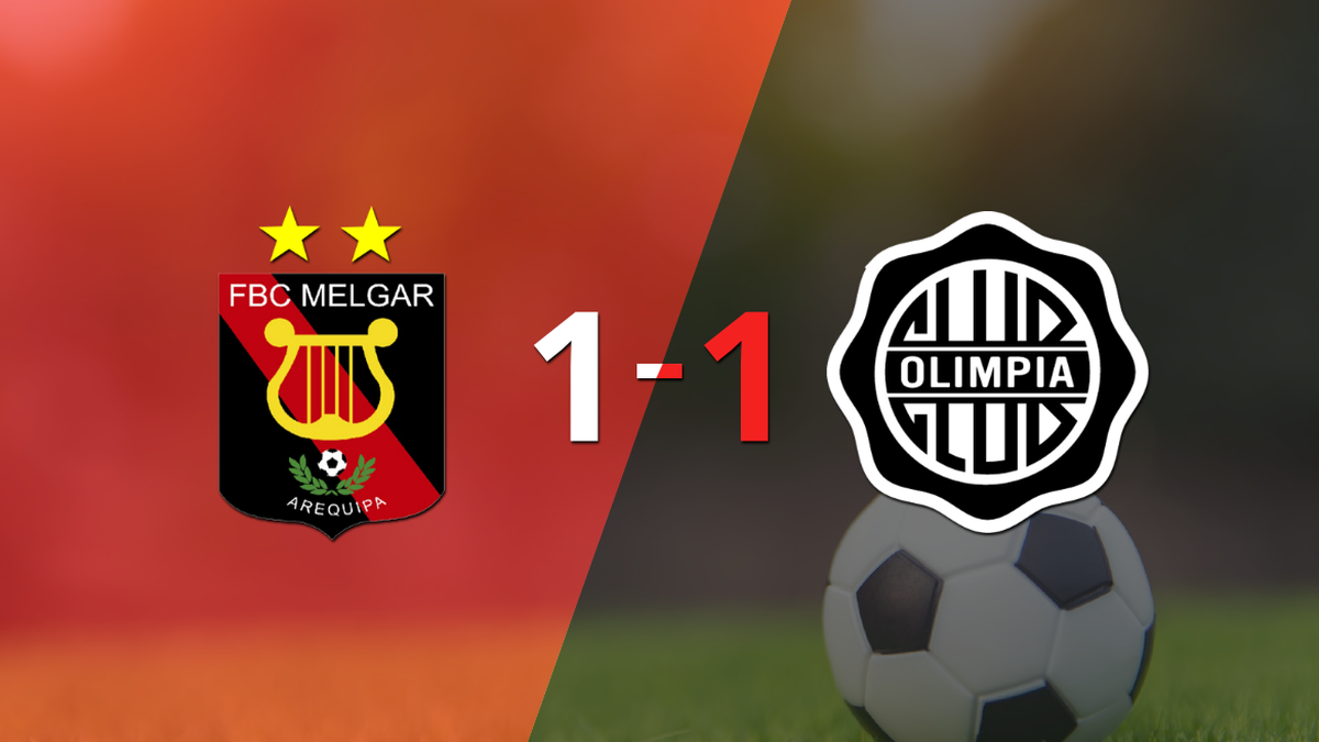 Tie to one between Melgar and Olimpia Tie to one between Melgar and Olimpia