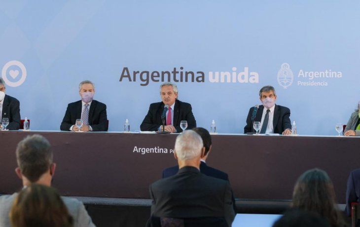 El presidente Alberto Fernández en el Día de la Afirmación de los Derechos Argentinos sobre las Malvinas, Islas y Sector Antártico.