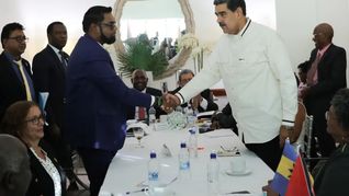 Nicolás Maduro se reunió con Irfaan Ali, presidente de Guyana. 