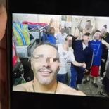 La imagen que recibió la familia estafada. La imagen que recibió la familia estafada.