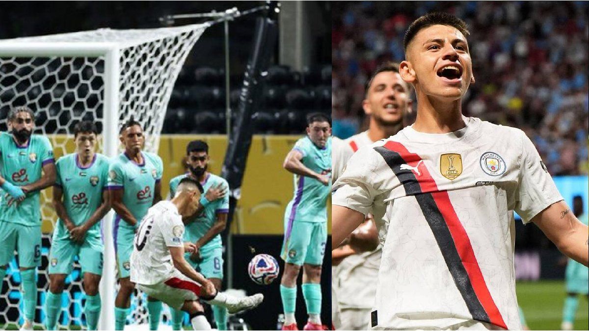 Club World Cup: The goal of the diablito Echeverri at Manchester City from all angles