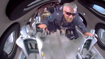 richard branson viajo al espacio a bordo de la vss unity de virgin galactic
