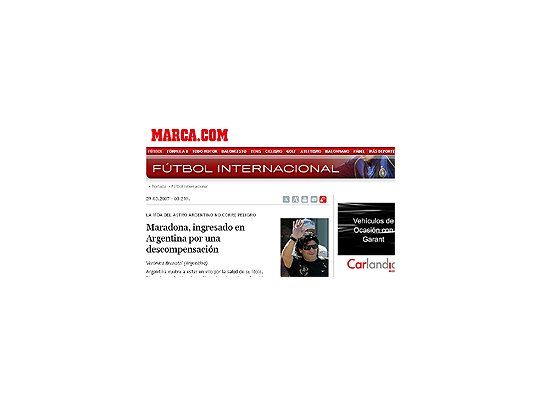 Portada del diario deportivo español Marca