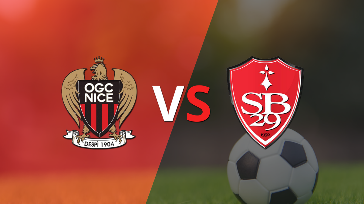Nice and Stade Brestois are already playing at Le Grand Stade