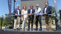 El presidente Luis Lacalle Pou encabezó el puntapié inicial de la nueva zona franca en Colonia.