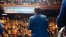Leandro Santoro cerró su campaña en el teatro Gran Rex.