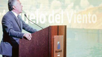 paso. Cornejo, durante el lanzamiento el viernes de la licitación de Portezuelo del Viento, que contará con una inversión de u$s1.023 millones.