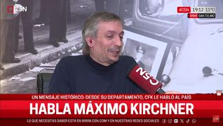 Máximo Kirchner pidió a la población que vaya a votar en las próximas elecciones.