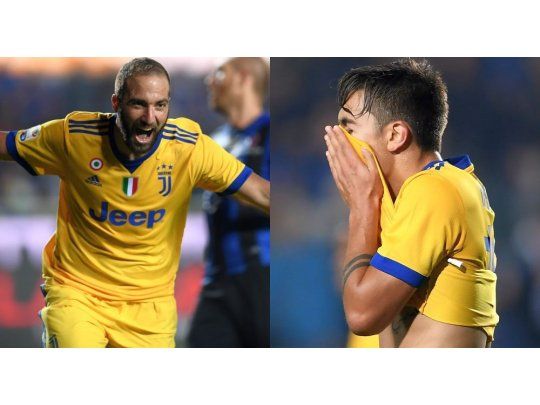 Higuaín y Dybala, en una noche con distintas sensaciones.