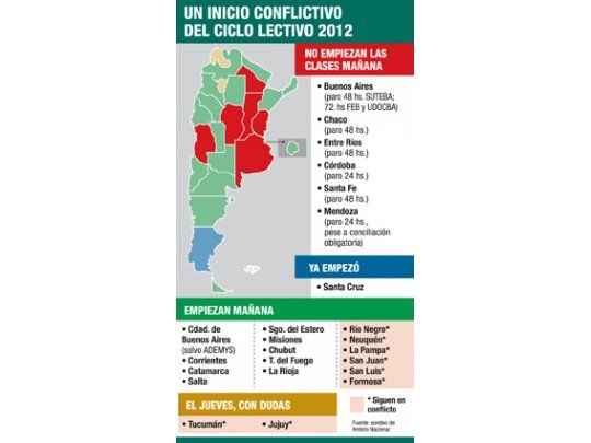Por paros, en 6 provincias no inician mañana clases