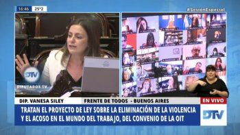 Vanesa Siley, presidenta de la Comisión de Legislación del Trabajo de la Cámara baja.