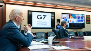 joe biden se contacto con el g7 para tomar medidas por el ataque de rusia a ucrania