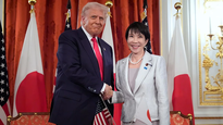 Sanae Takaichi agradeció a Donald Trump tras los primeros resultados favorables.
