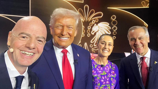 La final se convertirá en una reunión de los tres líderes de los países anfitriones del torneo: Estados Unidos, México y Canadá.