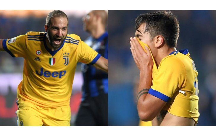 Higuaín y Dybala, en una noche con distintas sensaciones.