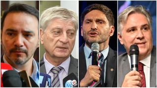 Juan Pablo Valdés, Sergio Ziliotto, Maximiliano Pullaro y Martín Llaryora. Juan Pablo Valdés, Sergio Ziliotto, Maximiliano Pullaro y Martín Llaryora.