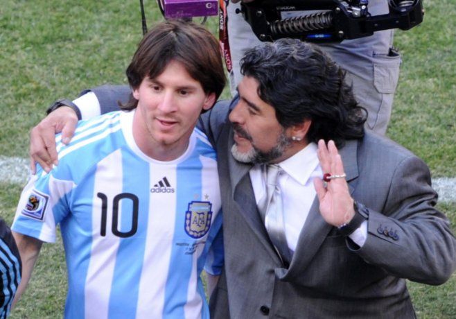 Otro sueño cumplido. Maradona dirigió a la selección argentina en el Mundial Sudáfrica 2010.