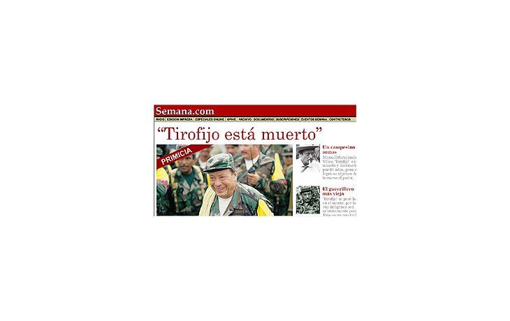 Aseguran que está muerto máximo jefe de las FARC