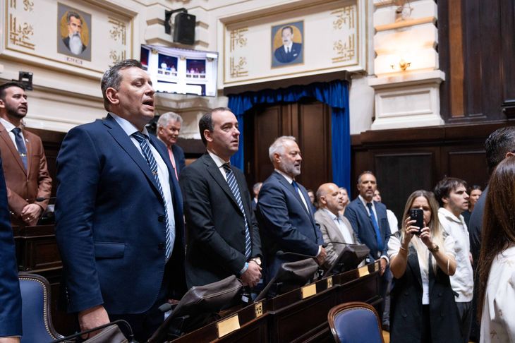 La bancada de La Libertad Avanza en la Cámara de Diputados bonaerense. La bancada de La Libertad Avanza en la Cámara de Diputados bonaerense.