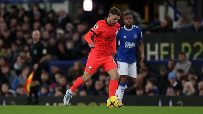 Mac Allister volvió a jugar en Brighton, que goleó al Everton.