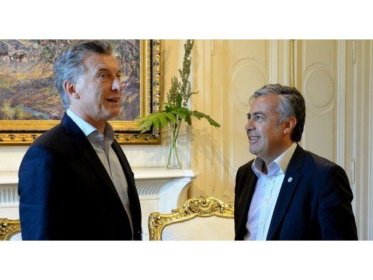 Macri y Cornejo mantuvieron una reunión privada en Casa Rosada.