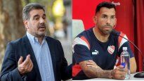 Cristian Ritondo y Carlos Tevez
