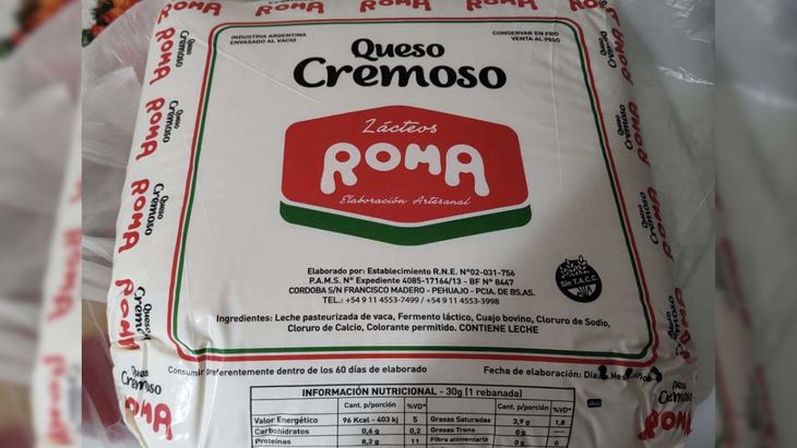 El queso prohibido por la ANMAT. El queso prohibido por la ANMAT.