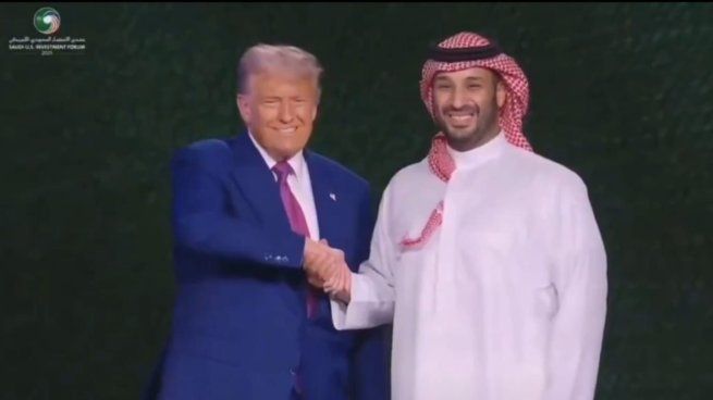 Donald Trump junto a Mohammed bin Salman Al Saud.