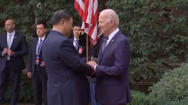 Xi Jinping y Joe Biden durante su encuentro en California.&nbsp;