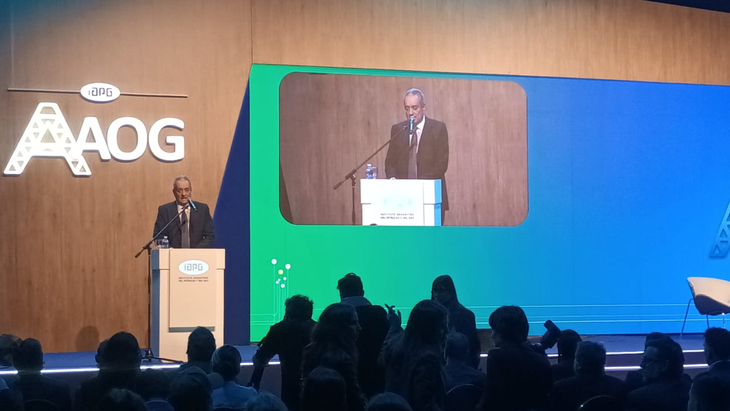 Ernesto López Anadón, presidente del IAPG, inauguró la AOG Expo 2025 en La Rural. Ernesto López Anadón, presidente del IAPG, inauguró la AOG Expo 2025 en La Rural.