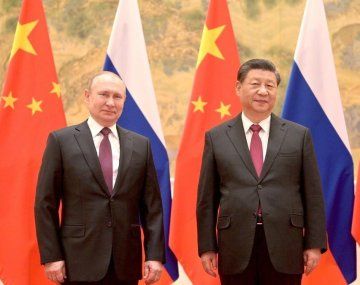 Xi Jinping y Vladimir Putin. Xi Jinping y Vladimir Putin.