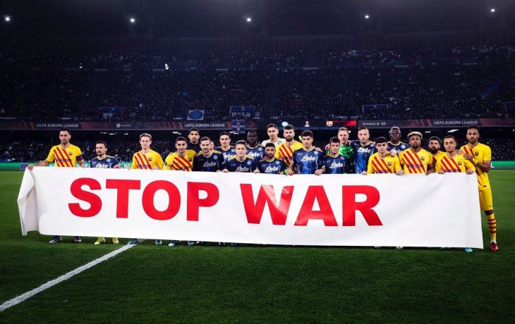 El fútbol ucraniano dijo basta tras el conflicto bélico con rusia.