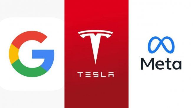 Google, Tesla y Meta. 