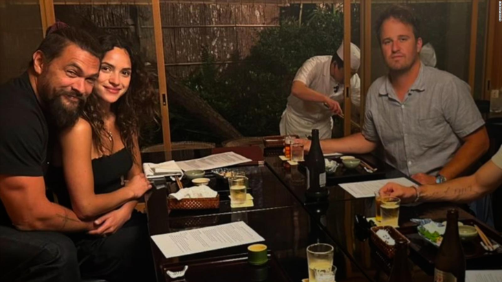 Jason Momoa shared postcards with Adria and friends. Jason Momoa shared postcards with Adria and friends.