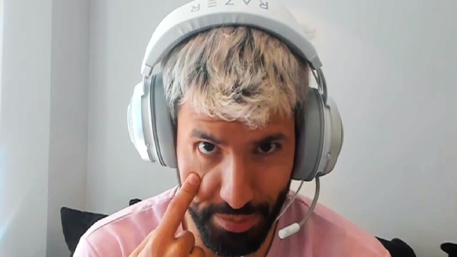 Kun Aguero, furioso por la Ruta 6.&nbsp;