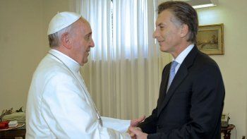 Papa Francisco y Mauricio Macri.