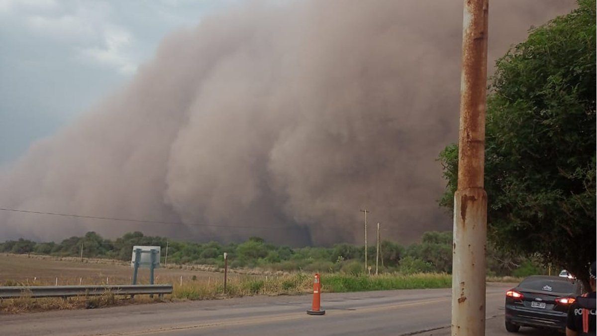 Chaco una impresionante tormenta de tierra golpe varias localidades