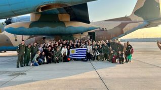El Hércules ya llegó a Tel Aviv para repatriar ciudadanos uruguayos de Israel.