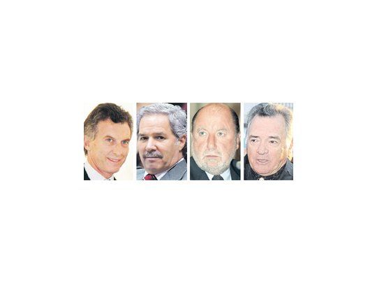 Mauricio Macri, Felipe Solá, Jorge Busti, Luis Barrionuevo