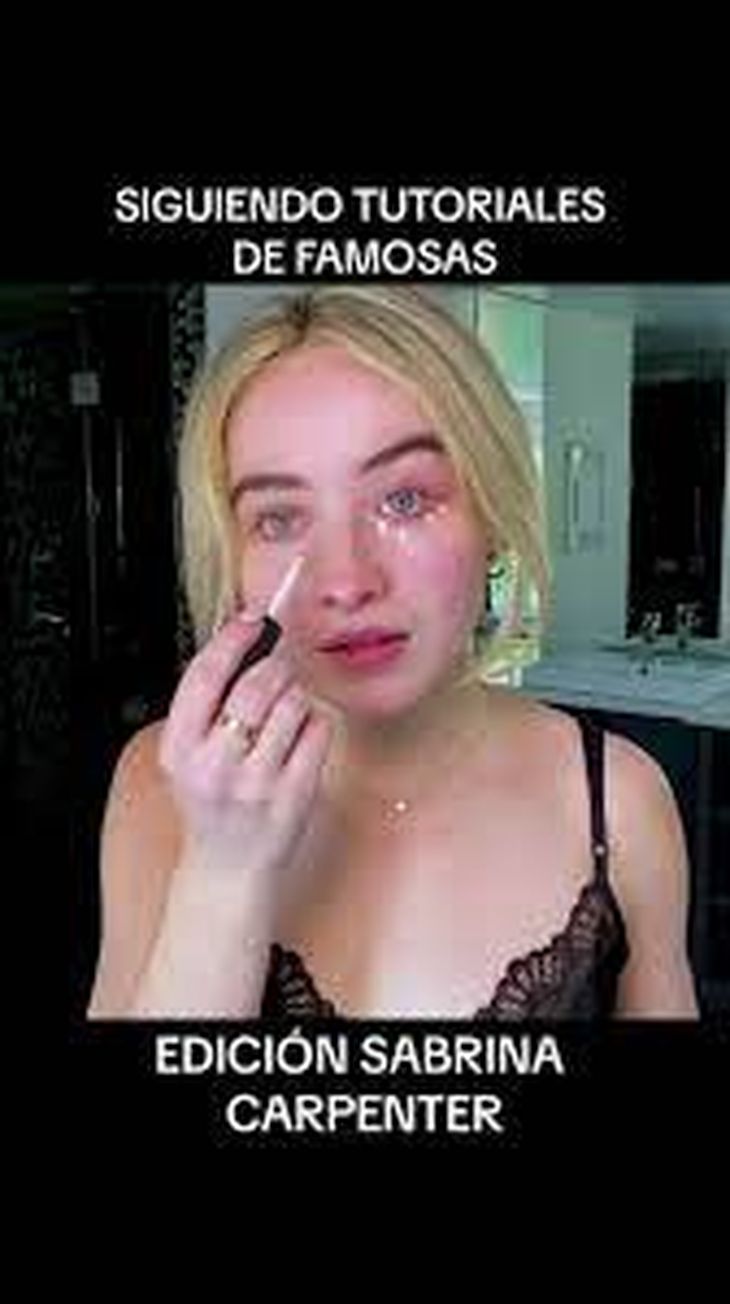 ¡Llora sin manchar tu maquillaje! El truco viral de Sabrina Carpenter que arrasa en TikTok ¡Llora sin manchar tu maquillaje! El truco viral de Sabrina Carpenter que arrasa en TikTok