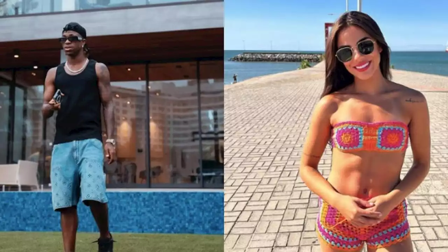 Vinicius, muy cerca de una famosa modelo de Only Fans.&nbsp;